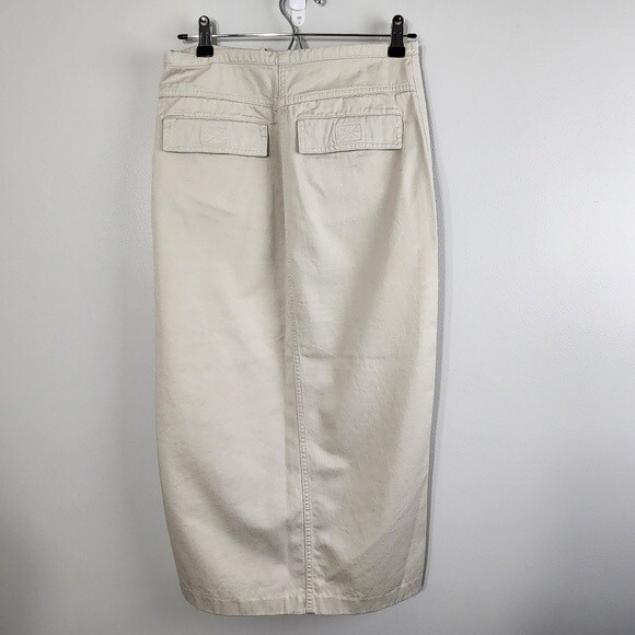 VTG Esprit Khaki Maxi Skirt  Y2K Size 8 classic - Picture 3 of 12